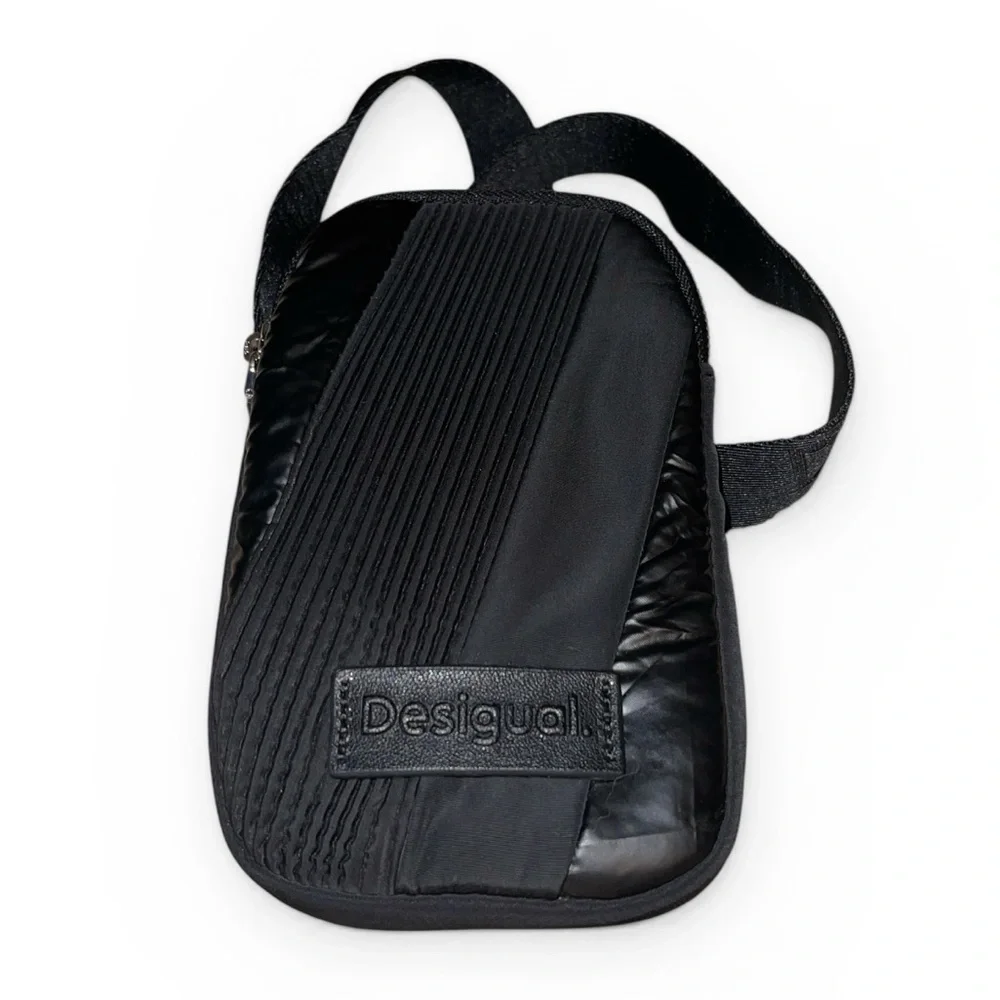 Desigual Smartphone crossbody Nylon Shoulder Bag -- Black